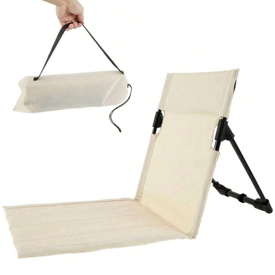 Outdoor Camping Table And Chairs - ポータブル折りたたみキャンプチェア 軽量アウトドアビーチチェア 背もたれ付き 持ち運び簡単