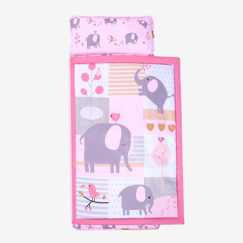 Outdoor Camping Rugs - 枕と毛布付きの幼児用マット,就学前のデイケア用の特大寝袋,キャンプや旅行用のポータブルマット
