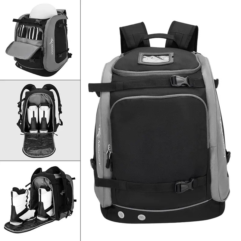 Lightweight Backpack 65L - 耐久性のある 65L スキーバックパック 大容量キャリングバッグ スノーボードアクセサリー用の軽量コンパートメント ジャケット