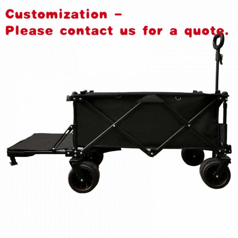 Outdoor Camping Vehicle Wagon - カスタムポータブルステンレス鋼折りたたみワゴン実用的な屋台屋外キャンプ車両ピクニックトロリーショッピングOEMストーラ