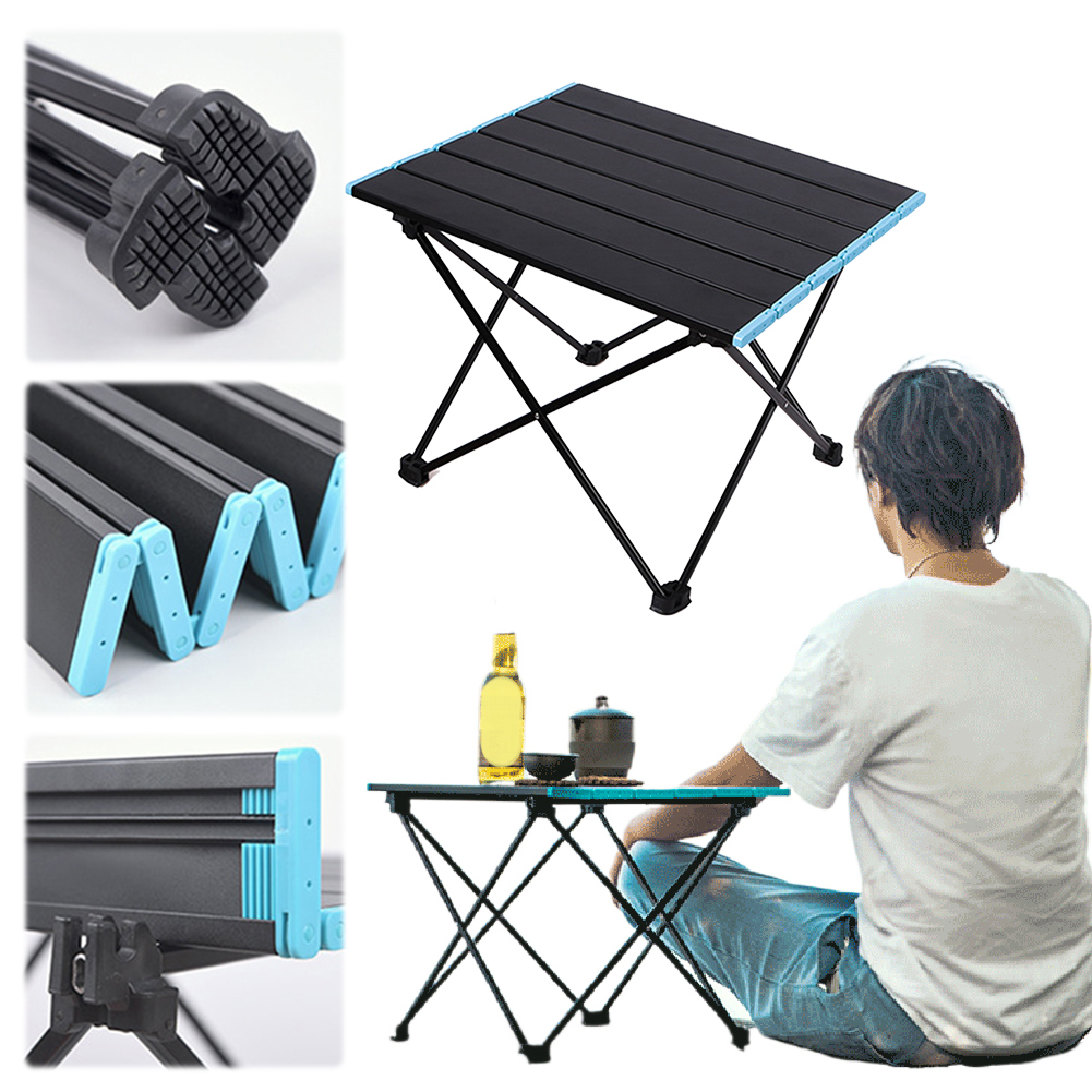 Outdoor Camping Cooking Table - キャンプテーブル アルミ合金ビーチテーブル 軽量アウトドアテーブル キャリーバッグ付き ビーチ アウトドア
