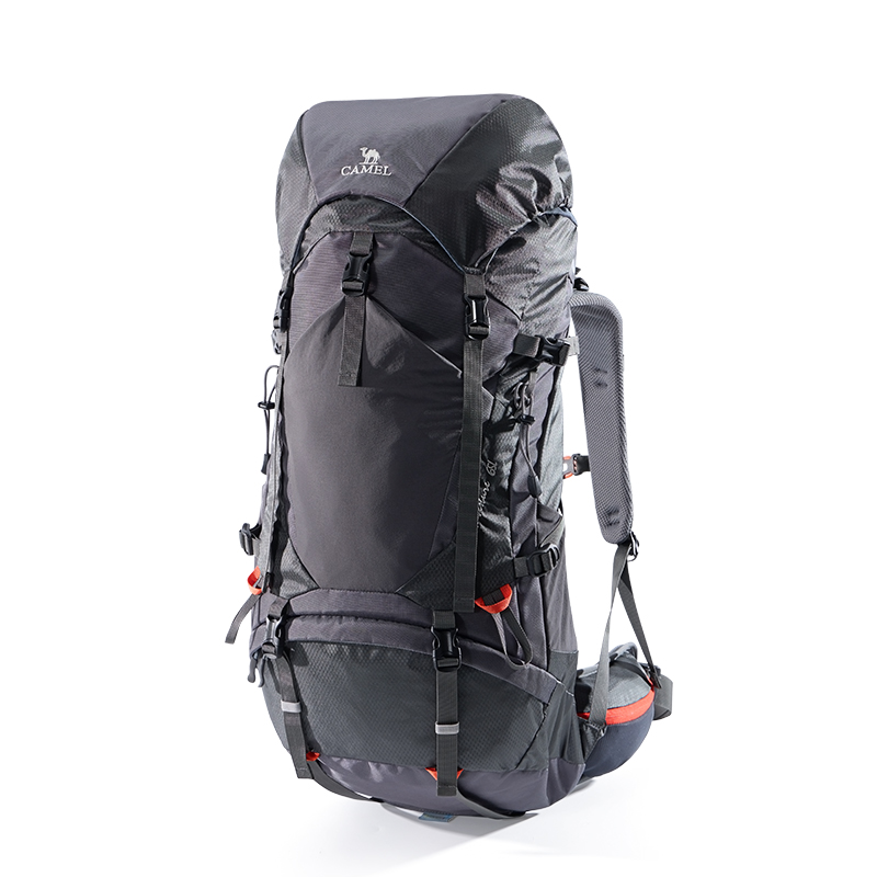 Lightweight Backpack 65L - ゴールデンオーク防水ハイキングバックパック、男性用プロ登山バッグ、トラベルリュックサック、キャンプバッグ、大容量、65l