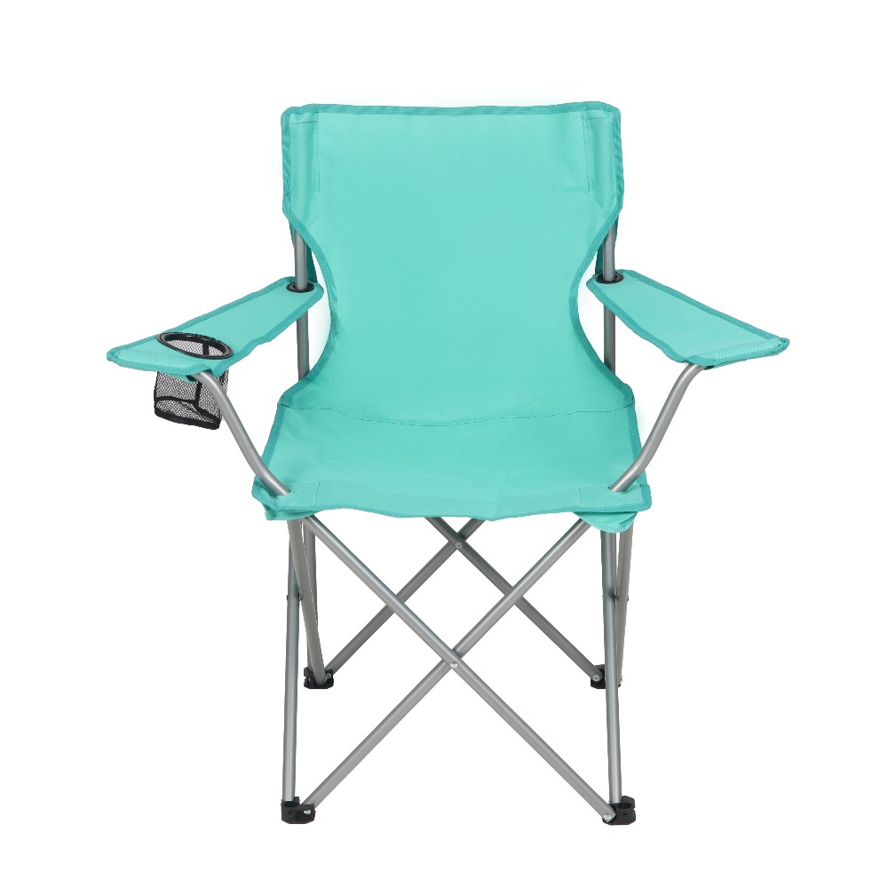 Outdoor Camping Table And Chairs - 折りたたみ式クワッドキャンプチェア カップホルダー付き ポータブルアウトドアシート ビーチ釣り庭ピクニック用 グリーン