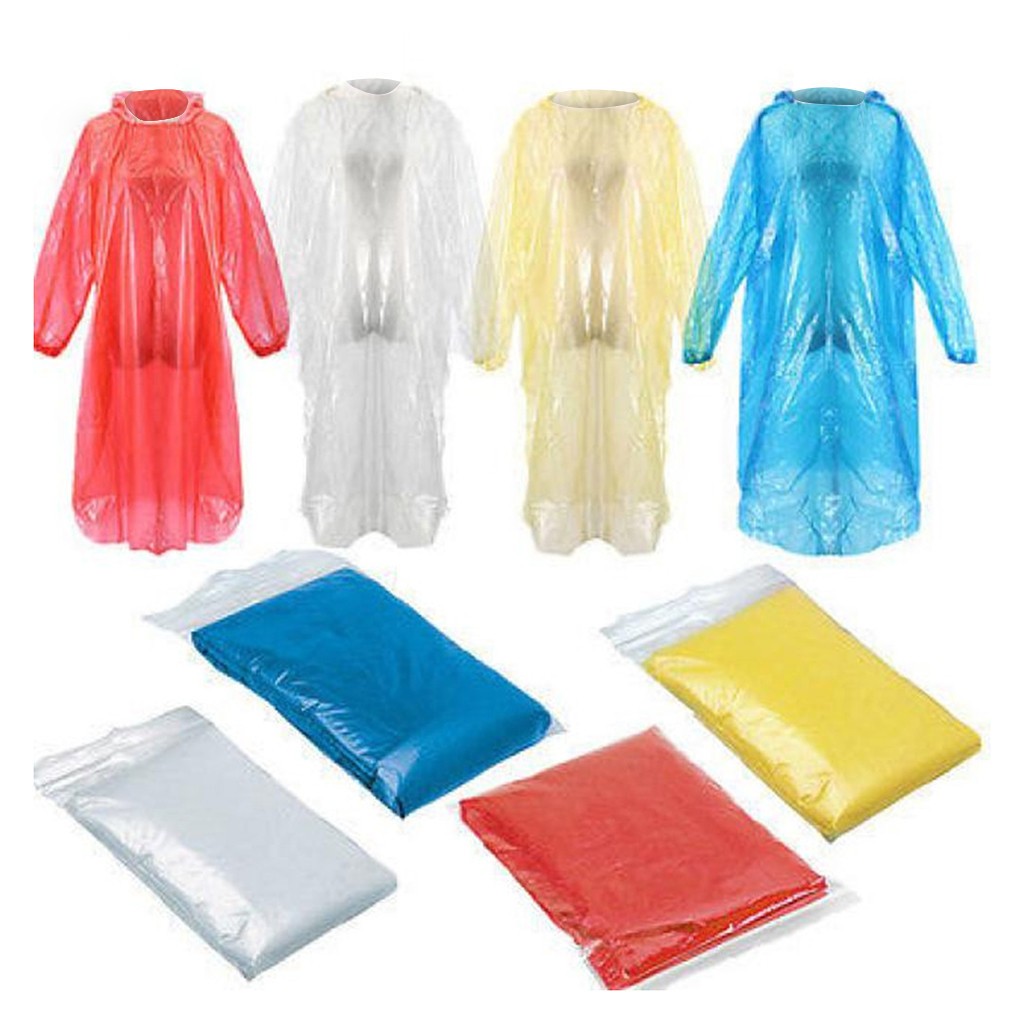 Camping Rain Poncho - 使い捨てレインコート レインポンチョ アウトドアレインケープ 薄型防水 ポータブル 多色