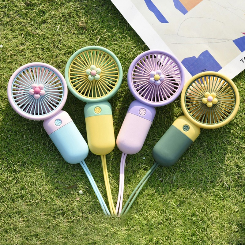 Outdoor Camping Misting Fan - 1PC 夏ミニファンポータブルハンドヘルドかわいい USB 充電式電動ファンポケットデスクトップファン学生屋外キャンプ旅行用