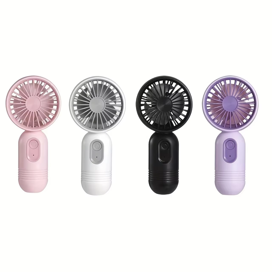 Outdoor Camping Misting Fan - USBミニ充電式ポータブルファン、3段階風量調節、ギフトに最適なハンドヘルドファン、オフィス、アウトドア、旅行、キャンプに最適