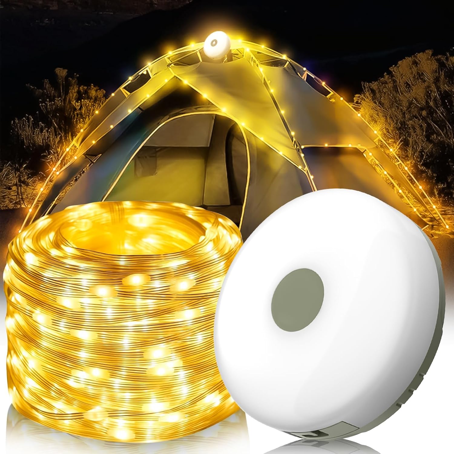 Outdoor Camping Lights String - 屋外キャンプライト USB 充電式防水ライトチェーンポータブルでスケーラブルな吊り下げスカイテント雰囲気ストリングライト