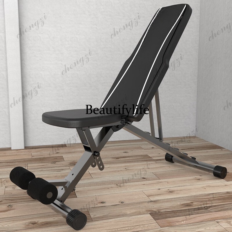 Folding Chair - ダンベルベンチスツール男性と女性のフィットネス筋力トレーニング多機能調節可能な折りたたみダンベルスツールチェア