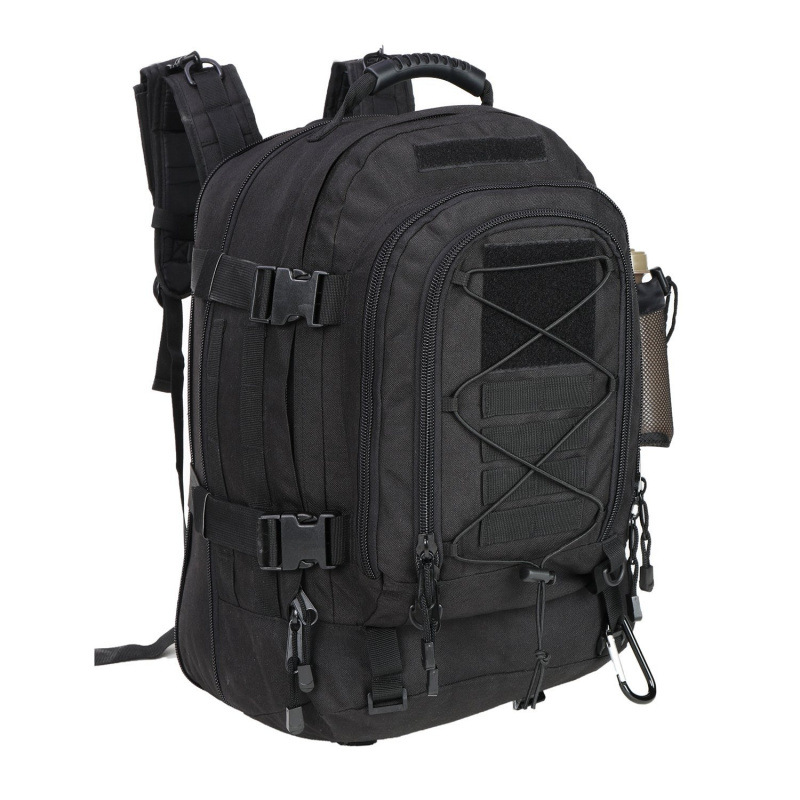 Lightweight Backpack 65L - 65L ミリタリーバックパック メンズ用、モールタクティカルリュックサック、防水ハイキングバッグ、アウトドアサバイバルギア＆キャンプ用品