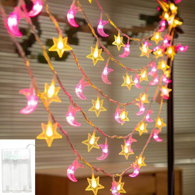 Outdoor Camping Lights String - 星空LEDストリングライト,ムードライト,リビングルーム,屋外,中庭,キャンプ,トランク装飾,1.5m, 3m