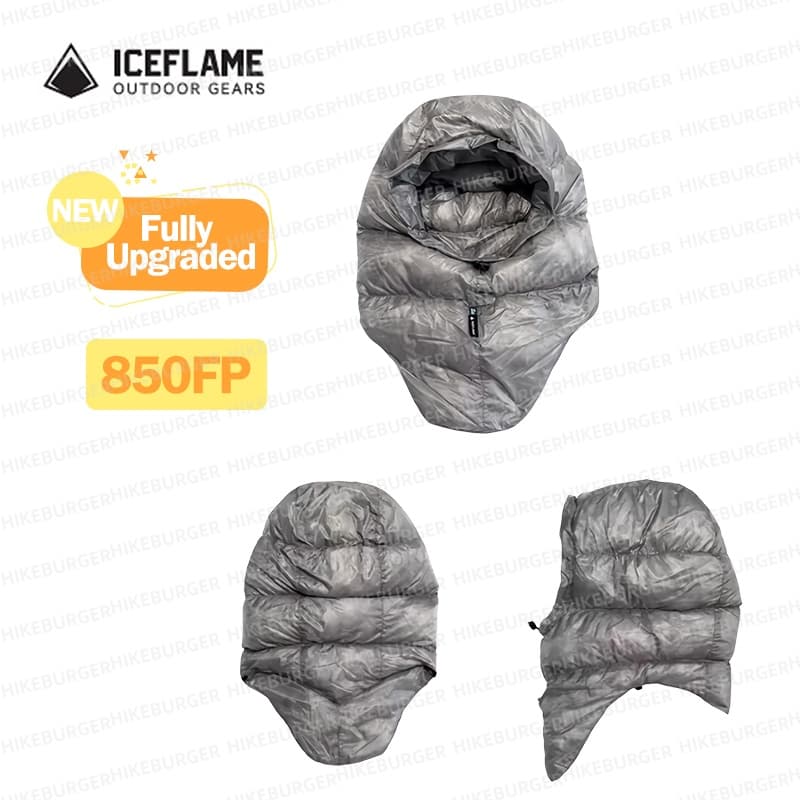 Ultralight Sleeping Bag - ICE FLAME ダウンフード アウトドア キャンプ 10Dナイロンハット