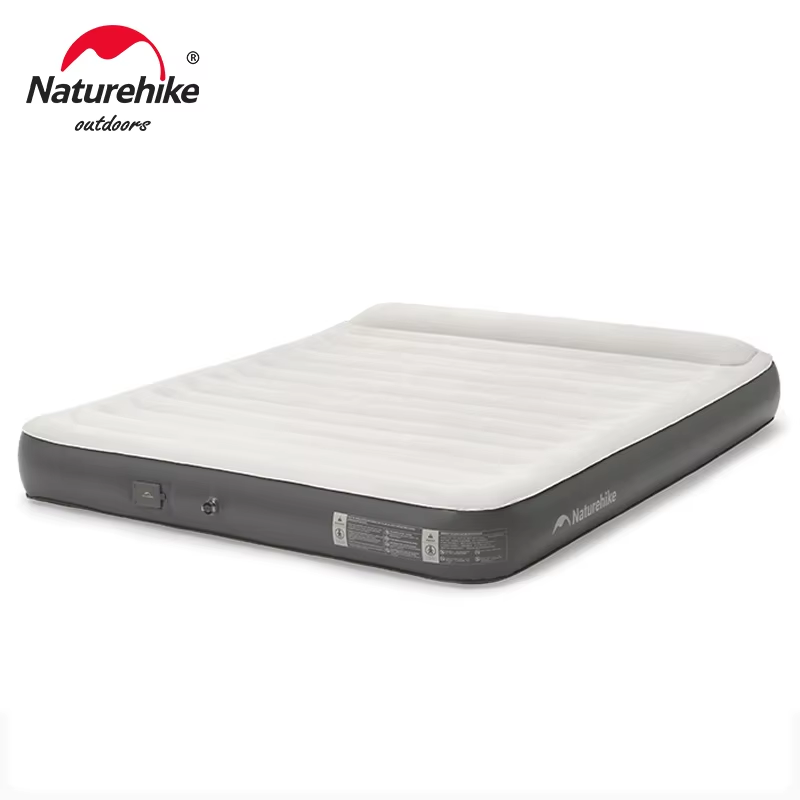 Outdoor Camping Rugs - Naturehike-自己膨張式キャンプマットレス,統合ポンプ付きキャンプエアマット,枕付きスリーピングマット,家庭用,2〜3人用テント