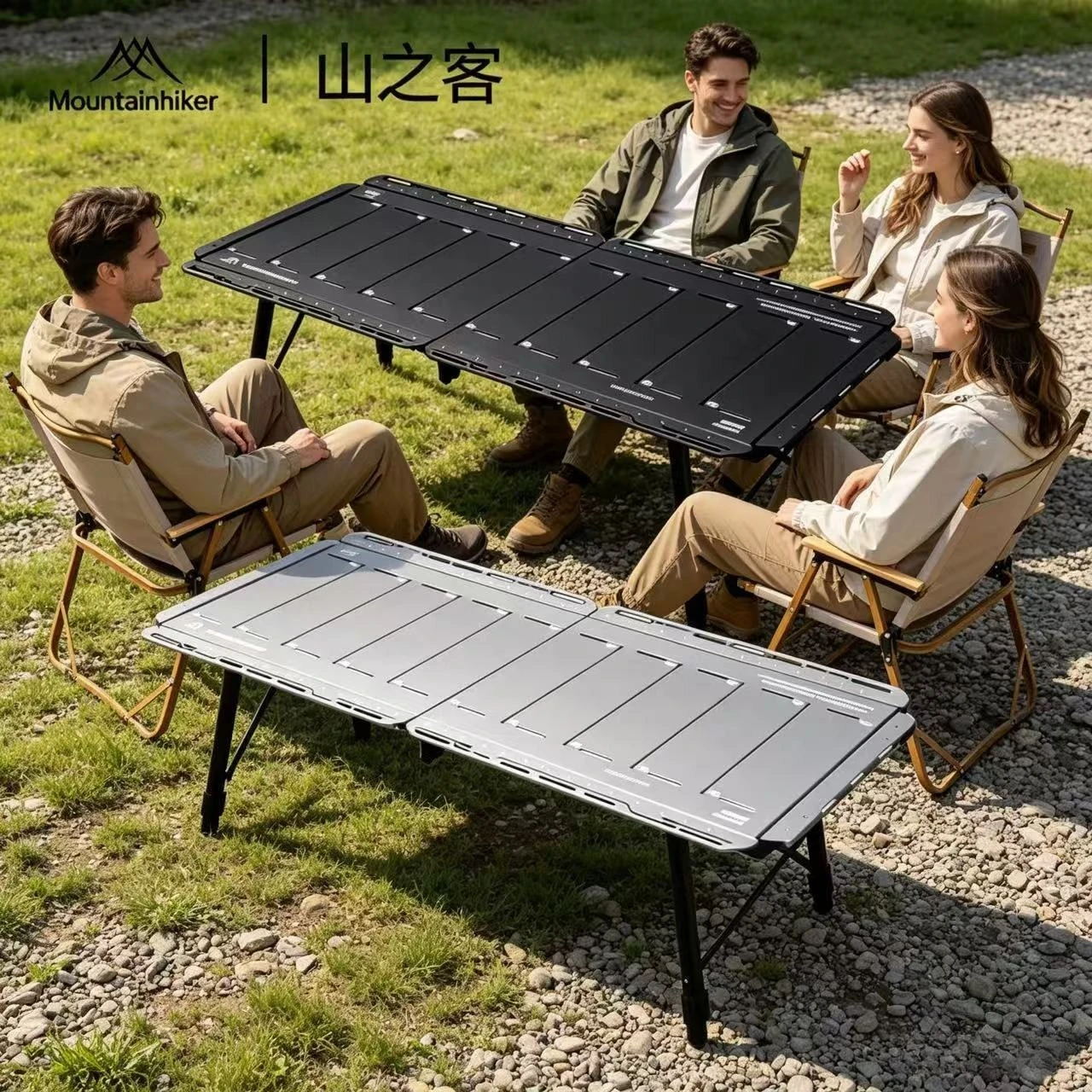 Outdoor Camping Cooking Table - MOUNTAINHIKER 新しい IGT テーブル 5 ユニット