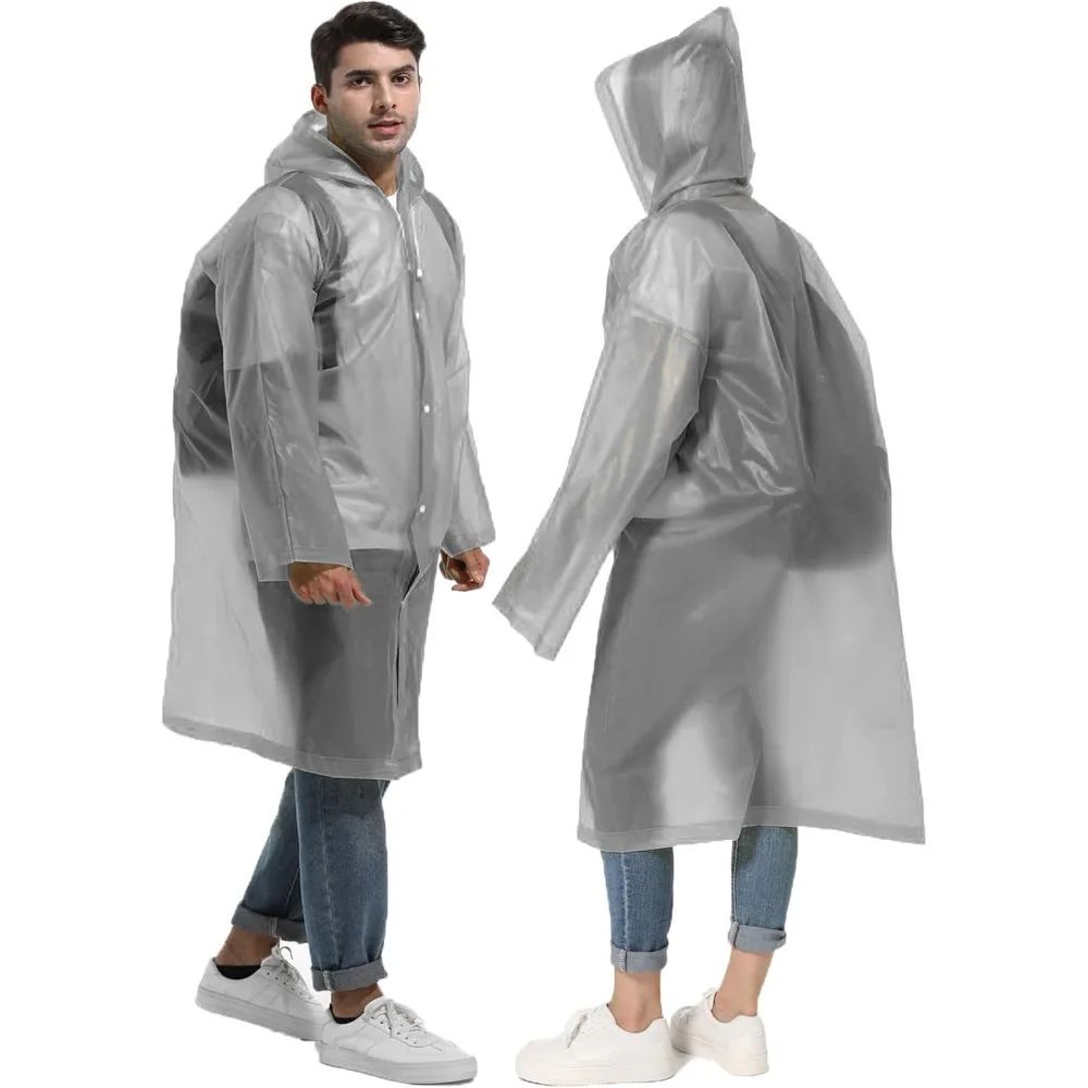 Camping Rain Poncho - ﻿ 1/2 個コンパクト再利用可能なレインポンチョ軽量緊急レインウェア屋外キャンプハイキング旅行雨よけギア