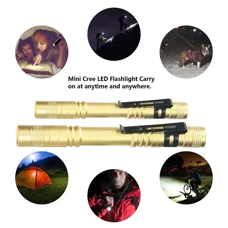 ミニポータブル LED ペンライト クリップ付き 超高輝度  - Outdoor Camping Glamping のレビューと価格