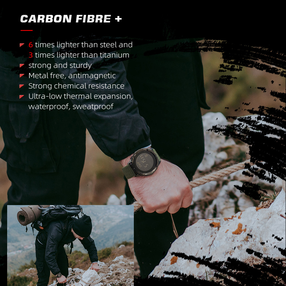 メンズデジタル腕時計スポーツ超軽量アウトドアコンパス歩数計防 - Outdoor Camping Japan のレビューと価格