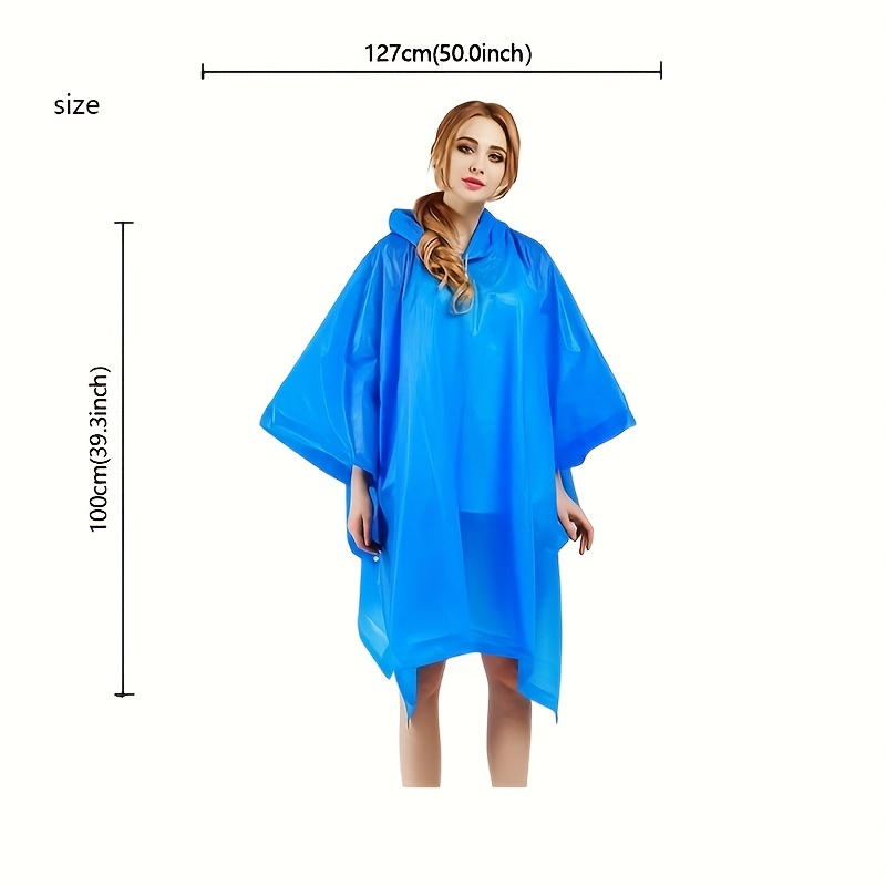 大人用レインポンチョ ハイキング用ポーチ ユニセックスレイン - Camping Rain Poncho のレビューと価格