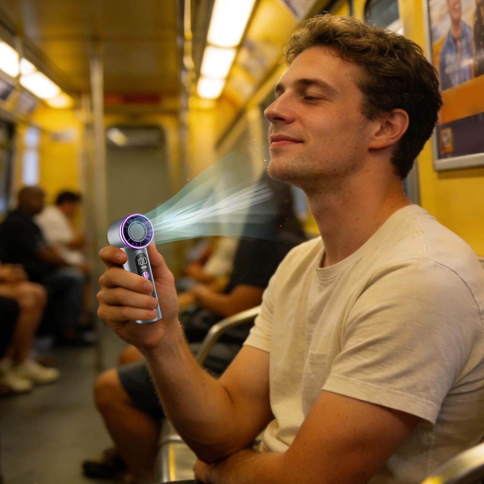 USB充電式ミニハンドヘルドファン、旅行、オフィス、屋外、自 - Outdoor Camping Misting Fan のレビューと価格