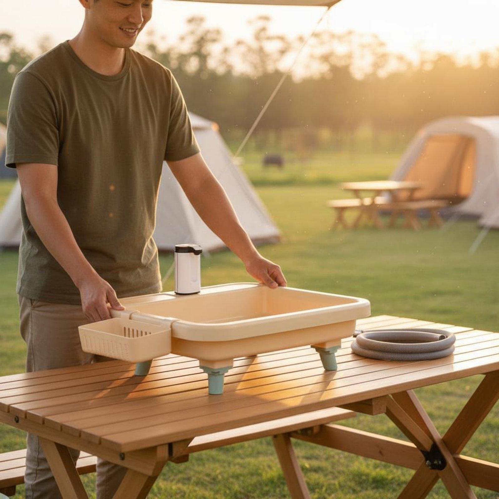 ポータブルキャンプシンク（内蔵蛇口とタイマー機能付き） -  - Outdoor In Camping のレビューと価格