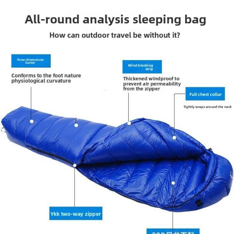 カデノ-超軽量寝袋,ナイロンミイラ,白いアヒル,アウトドア旅 - Ultralight Sleeping Bag のレビューと価格