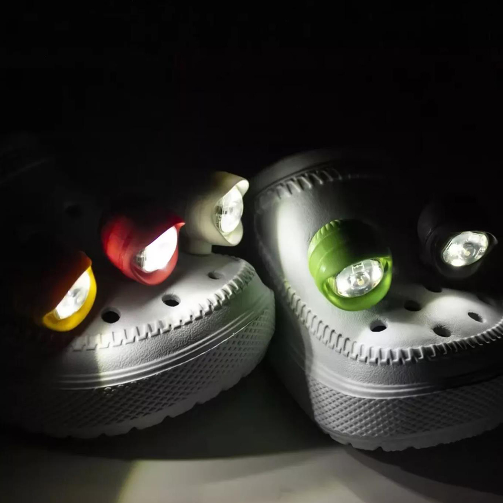 2 個中空靴ライト光るスリッパ装飾チャームヘッドライトクロッ - Outdoor Camping Slippers のレビューと価格