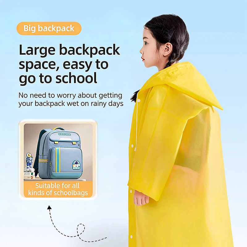 子供用使い捨てレインコート EVA ロングワンピースポンチョ - Camping Rain Poncho のレビューと価格
