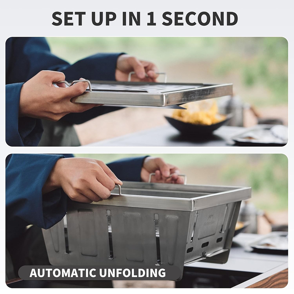 Naturehike キャンプ用チャコールグリル IGTテー - Outdoor Camping Cooking Table のレビューと価格