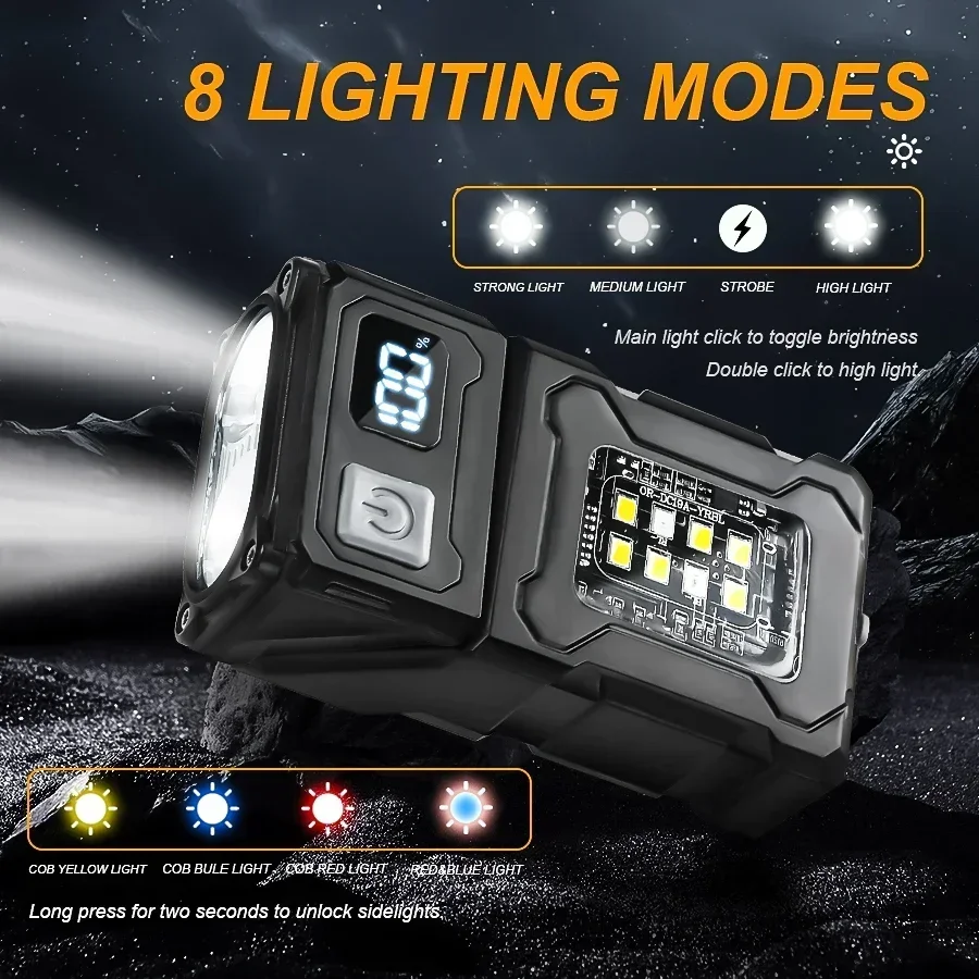 ミニ充電式 LED ポケット懐中電灯ポータブルサイド COB - Outdoor Camping Glamping のレビューと価格