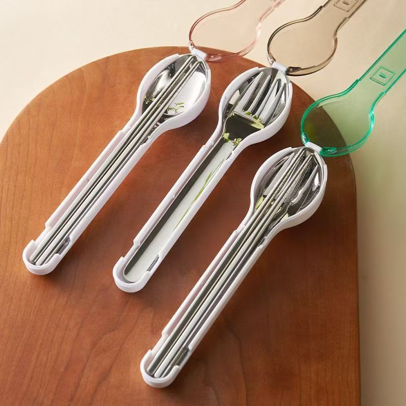 ポータブルカトラリーセット 収納ボックス付き キャンプ 旅行 - Outdoor Camping Knife のレビューと価格