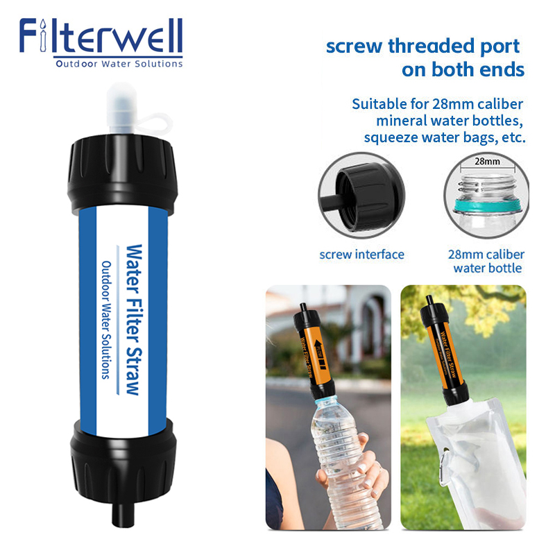 夏用の屋外ストロー,ミニシステム,観光,サバイバル,野外活動 - Outdoor Camping Water Filter のレビューと価格