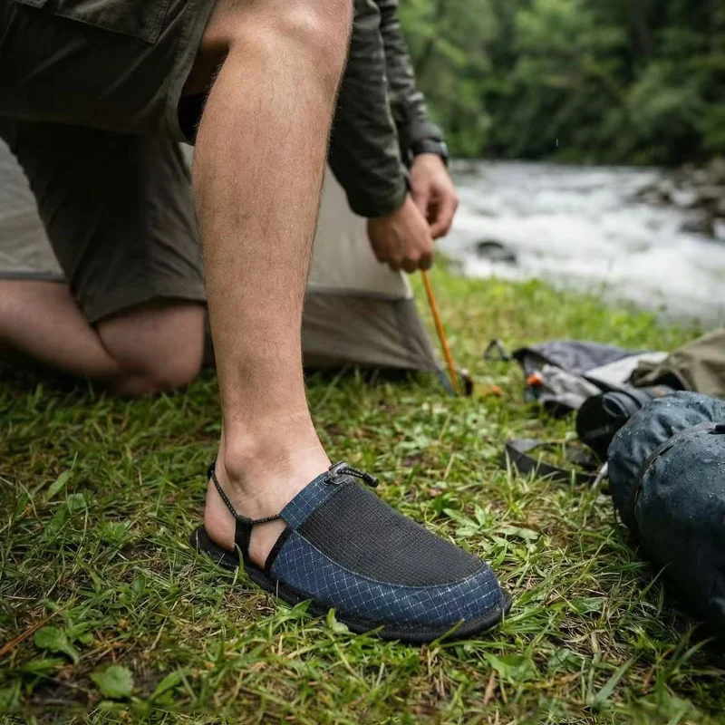 リバートレッキングウォーターシューズ 超軽量 折りたたみ式  - Outdoor Camping Slippers のレビューと価格