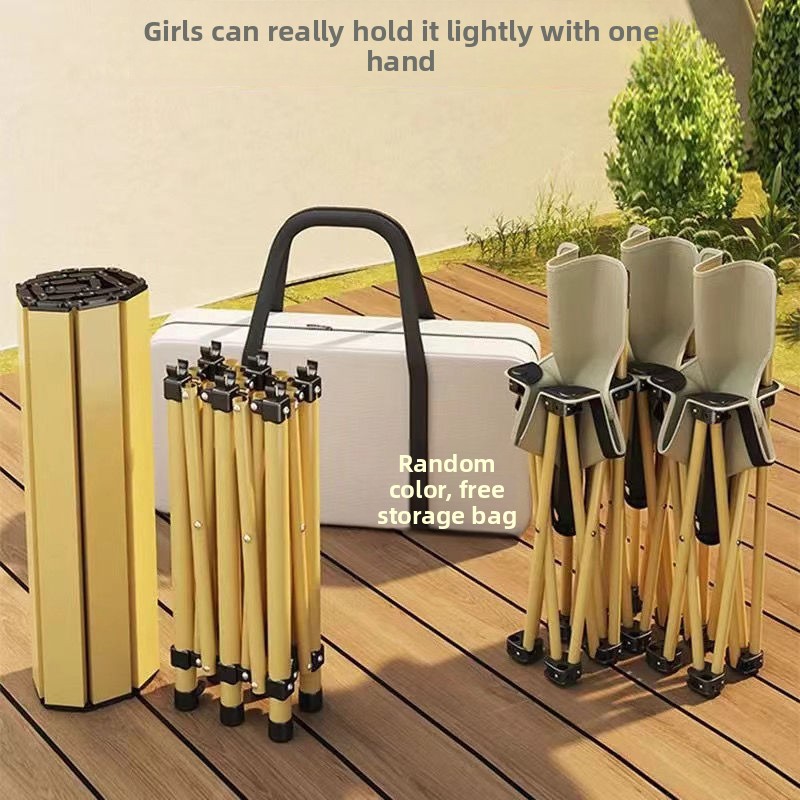 ポータブルアウトドアテーブル＆チェアフルセット ピクニック  - Outdoor Camping Cooking Table のレビューと価格