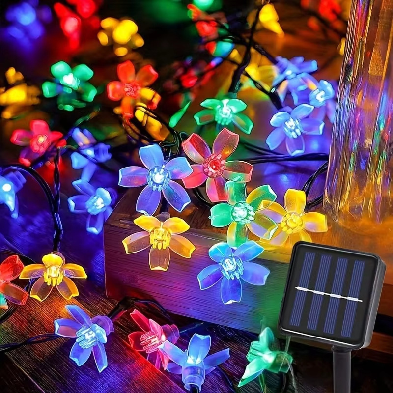 屋外ソーラー LED ストリングライト桜の花ライトストリング - Outdoor Camping Lights String のレビューと価格