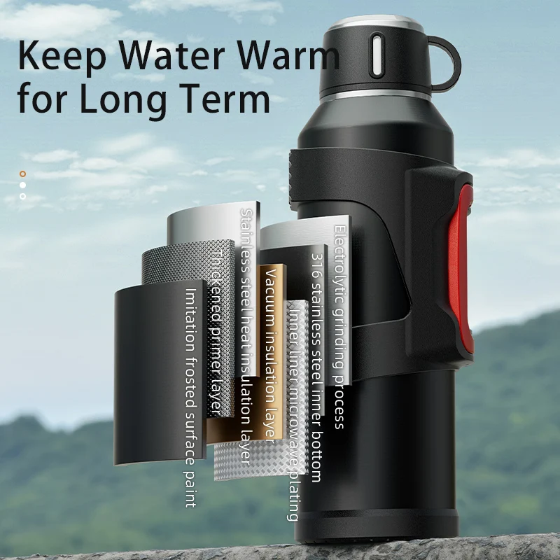 ステンレス鋼製断熱ジャグ、ティーフィルター付き、屋外用ポータ - Outdoor Camping Water Filter のレビューと価格