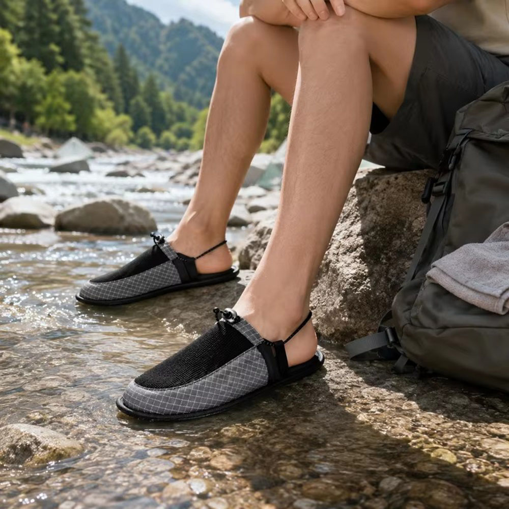 折りたたみ式速乾ウォータースリッパ滑り止め裸足ウェーディング - Outdoor Camping Slippers のレビューと価格
