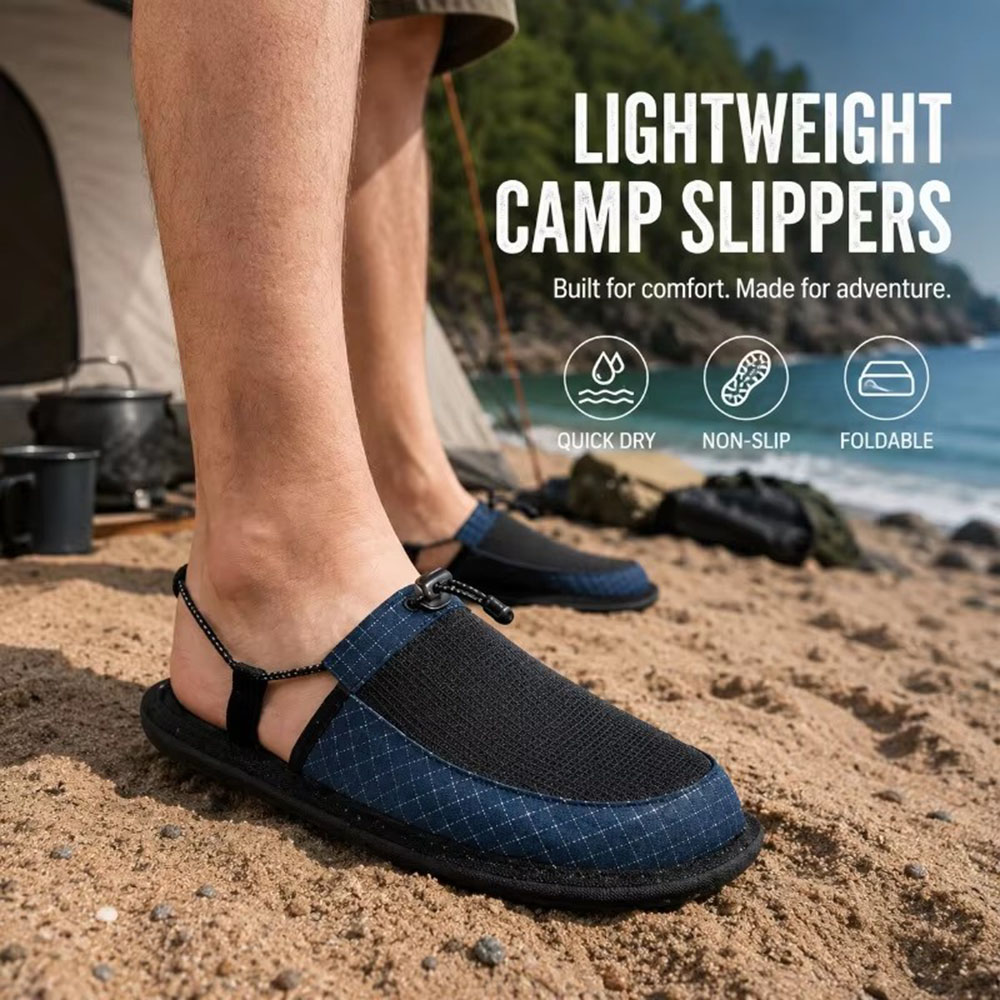 折りたたみ式速乾ウォータースリッパ滑り止め裸足ウェーディング - Outdoor Camping Slippers のレビューと価格