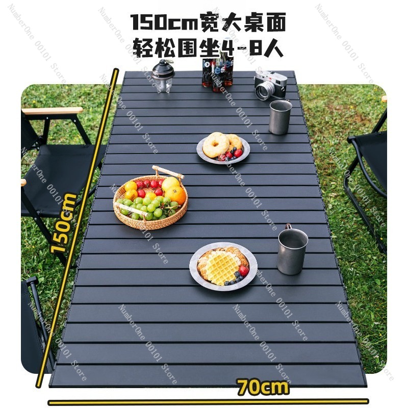 ポータブル屋外折りたたみキャンプテーブルと椅子セットロールア - Outdoor Camping Table And Chairs のレビューと価格