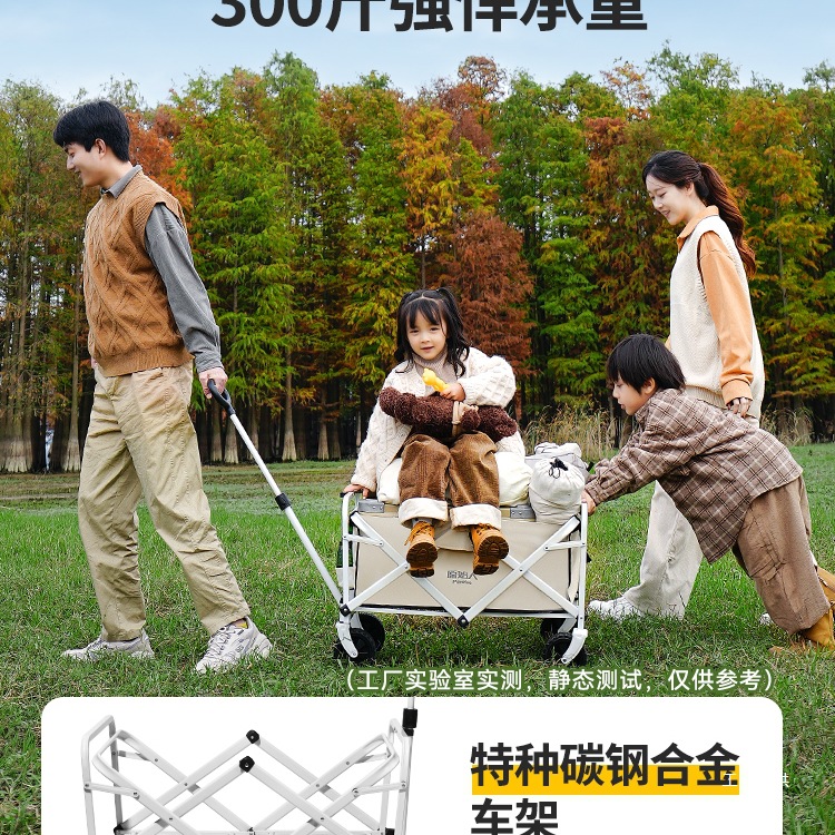 原始的なキャンプカート、屋外キャンプ用手押し折りたたみ式ピク - Outdoor Camping Exhibition のレビューと価格