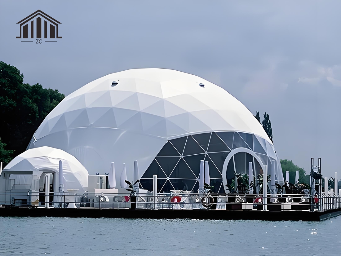 大容量球形ガゼボテント、屋外キャンプ用PVCカバー、アルミフ - Outdoor Camping Exhibition のレビューと価格