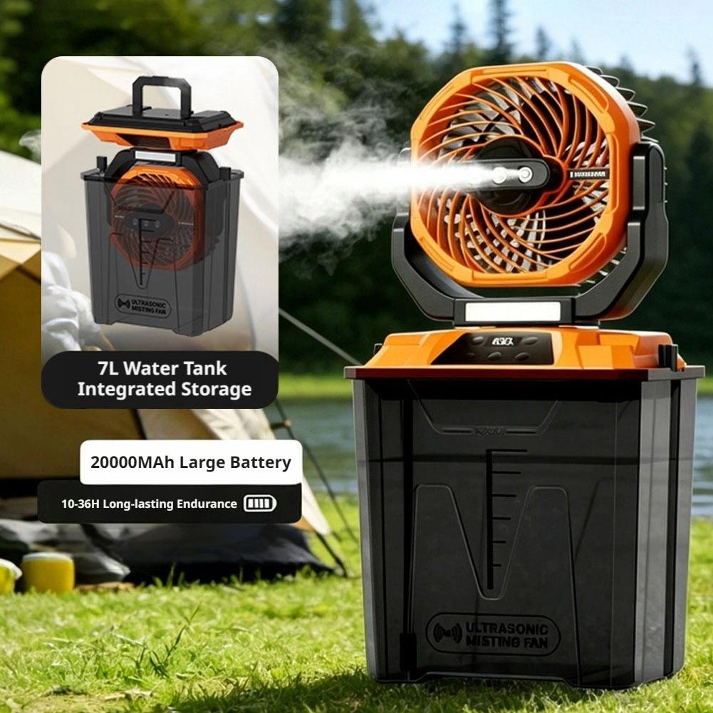 新型屋外ミストファン キャンプ用冷却ポータブルファン テント - Outdoor Camping Misting Fan のレビューと価格
