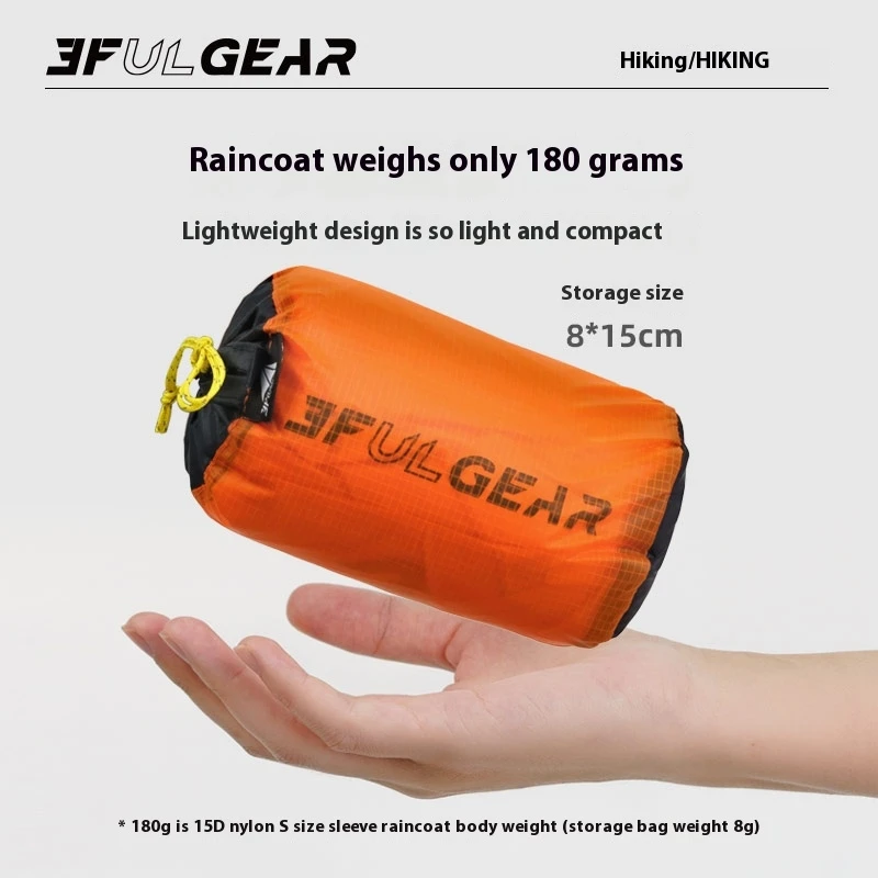 3F UL GEAR ジッパーレインコート 15D ナイロン - Camping Rain Poncho のレビューと価格