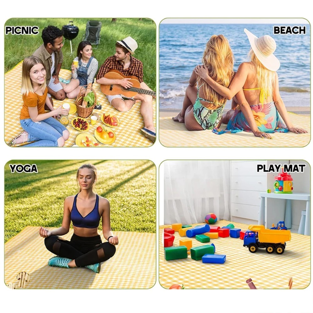 2m×2m ポータブル屋外折りたたみ式ピクニックマット 軽量 - Outdoor Activities In Camping のレビューと価格