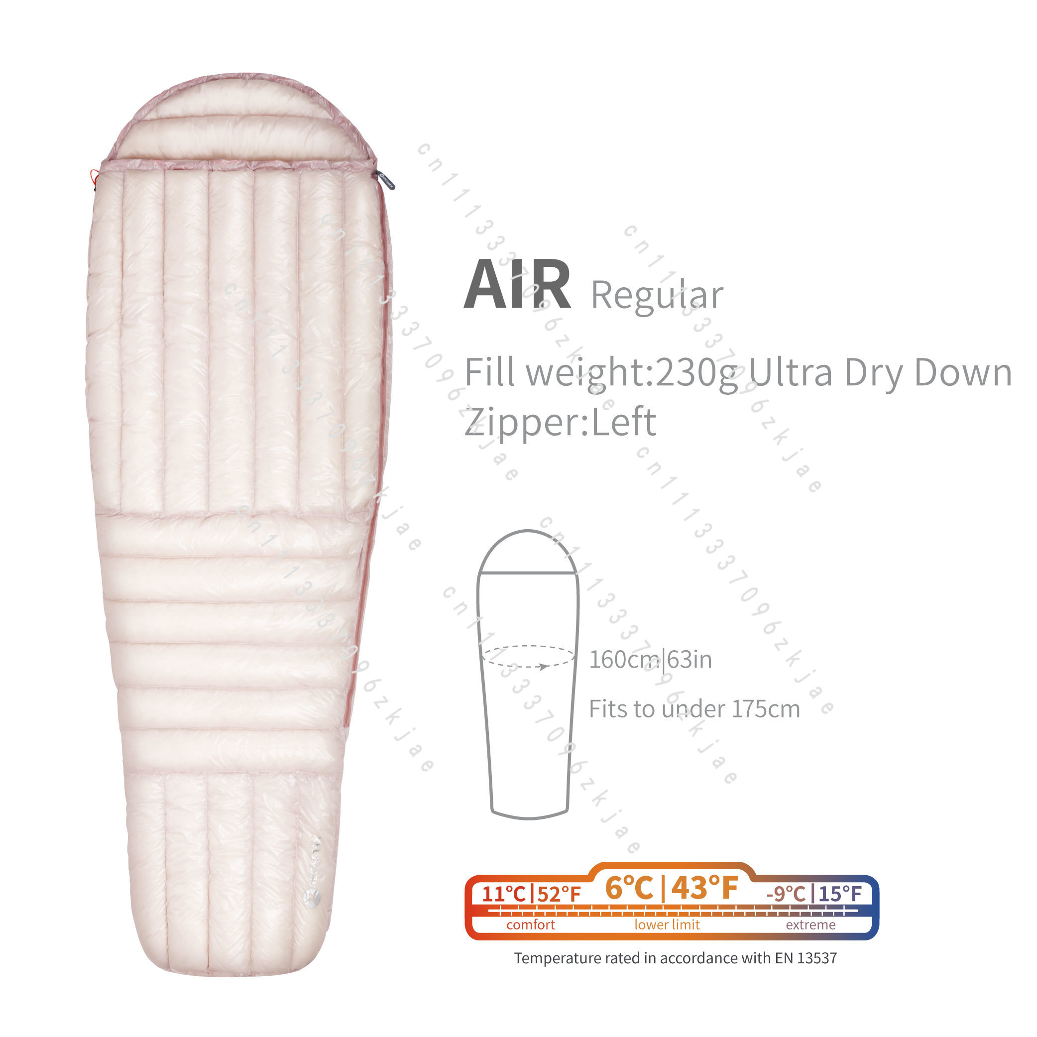 AIR 10D 800FP ウルトラドライダウン寝袋 超軽量 - Ultralight Sleeping Bag のレビューと価格