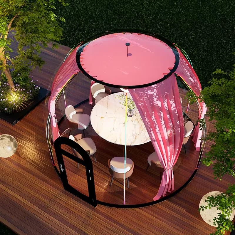 屋外展示球形バブルハウス星空四季対応二層アルミ合金フレームキ - Outdoor Camping Exhibition のレビューと価格