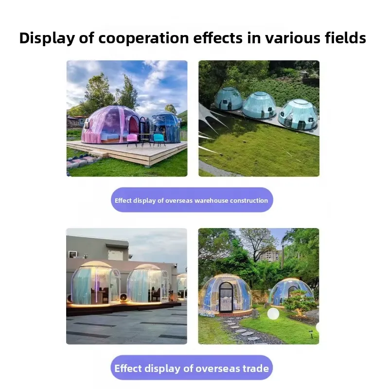 屋外展示球形バブルハウス星空四季対応二層アルミ合金フレームキ - Outdoor Camping Exhibition のレビューと価格