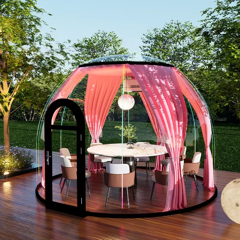 屋外展示球形バブルハウス星空四季対応二層アルミ合金フレームキ - Outdoor Camping Exhibition のレビューと価格
