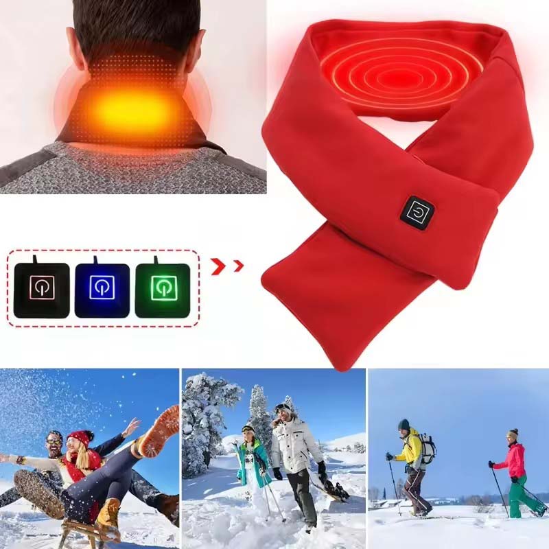 USB 女性男性用加熱スカーフ 温度スカーフ 3 ギア ラッ - Outdoor Camping In Winter のレビューと価格