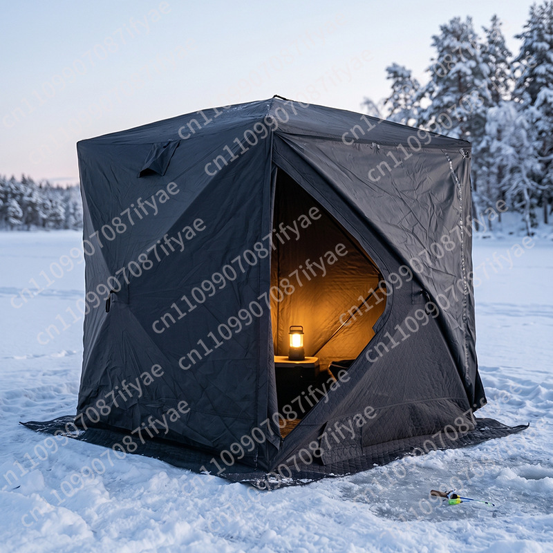 屋外サウナアイスフィッシングテント、ポータブルスチームスチー - Outdoor Camping In Winter のレビューと価格