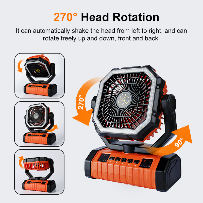 20000mAh充電式キャンプファン、ポータブルバッテリー駆 - Outdoor Camping Misting Fan のレビューと価格
