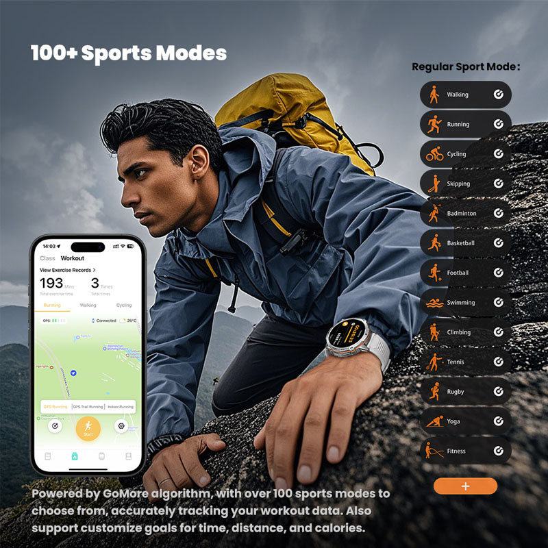 2026年新型ミリタリーTANK X3スマートウォッチ メン - Outdoor Camping Japan のレビューと価格